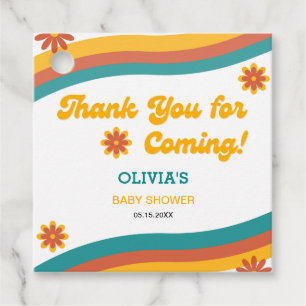 Here Comes the Son Thank You Baby Shower  Favor Tags