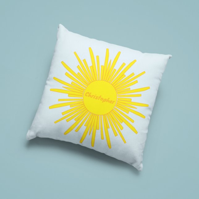 Here Comes The Son Throw Pillow (Creator Uploaded)