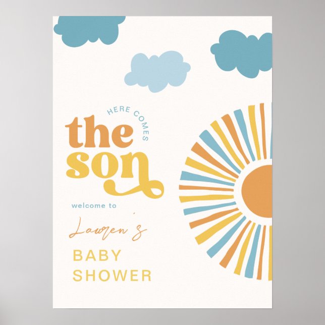 Here Comes the Son Welcome Sign (Front)