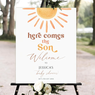 Here Comes the Son Welcome Sign Template, Sun Baby