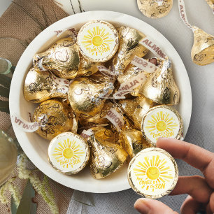 Here comes the son yellow sun whimsy baby shower hershey®'s kisses®