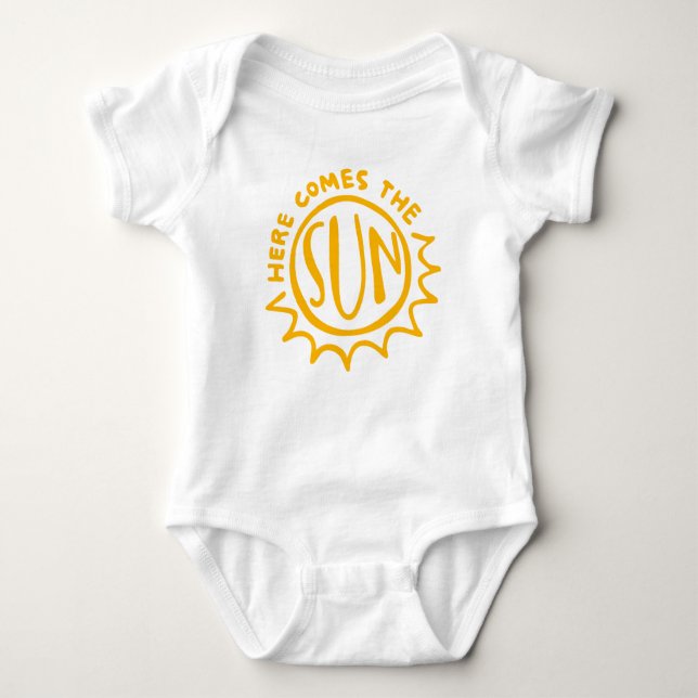 Here comes the sun baby bodysuit (Front)