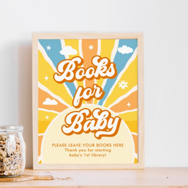 Here Comes the Sun Baby Shower Books for Baby Poster (Creator Uploaded)