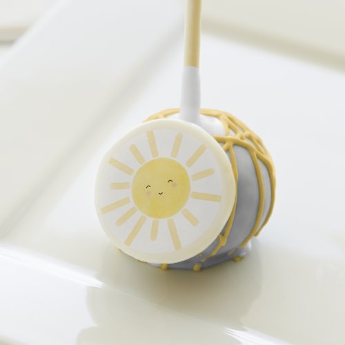Here comes the sun baby shower cake pops