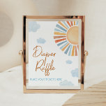 Here Comes The Sun Baby Shower Diaper Raffle Poster<br><div class="desc">Make your event special with this Sun Baby Shower with our cute and lovely printable Diaper Raffle Sign featuring adorable Sunshine Baby Shower theme. Download,  personalize,  and create lasting memories with this perfect touch for your joyous celebration!

BS789</div>