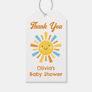 Here Comes the Sun Baby Shower Favor Gift Tags
