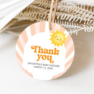 Here Comes the Sun Baby Shower Favor Tags
