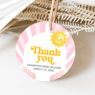 Here Comes the Sun Baby Shower Favor Tags