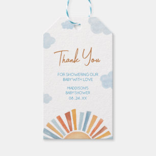 Here Comes The Sun Baby Shower Favor Tags