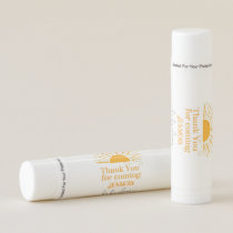 Here comes the sun baby shower favors lip balm