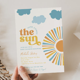 Here Comes The Sun Baby Shower Invitation