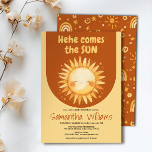 Here comes the Sun baby shower invitation