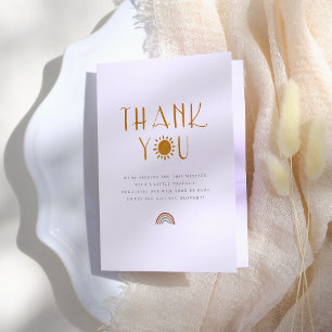 Here Comes The Sun   Baby Shower Thank You