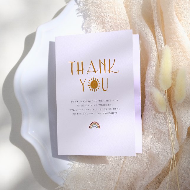 Here Comes The Sun | Baby Shower Thank You (Creator Uploaded)