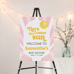 Here Comes the Sun Baby Shower Welcome Sign