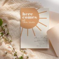 Here Comes the Sun | Boho Baby Shower Invitation