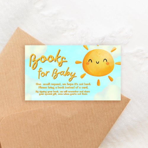 Here Comes the Sun _ Books for Baby Enclosure Card