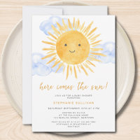 Here Comes The Sun Boy's Baby Shower