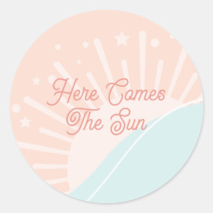 Here Comes The Sun Classic Round Sticker