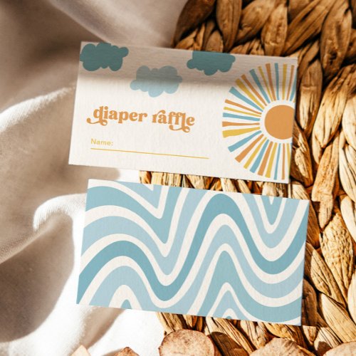Here Comes the Sun Diaper Raffle Cards