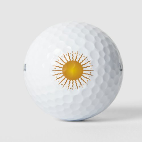 Here Comes The Sun Golf Balls