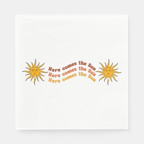 Here Comes The Sun Napkins