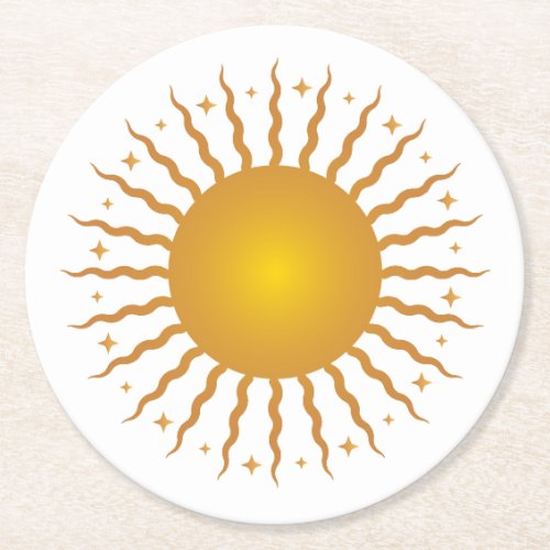 Here Comes The Sun Paper Coasters