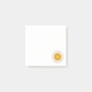 Here Comes The Sun Post It Notes / White
