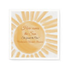 Here Comes the Sun Ray Yellow Bridal Shower