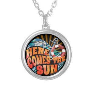 Here Comes The Sun Silver Plated Necklace