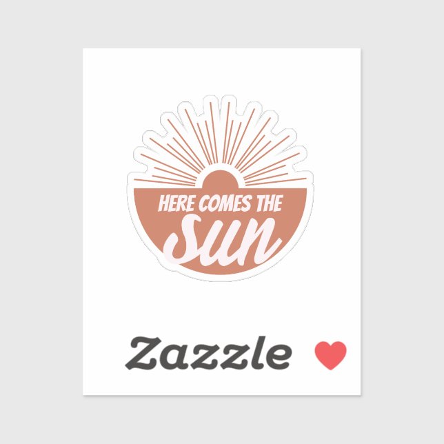Here comes the sun sticker (Sheet)
