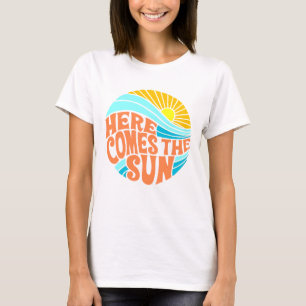 Here Comes the Sun Tee, Retro Style, Hippie Style T-Shirt