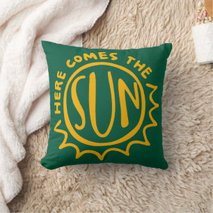 Here comes the sun throw pillow