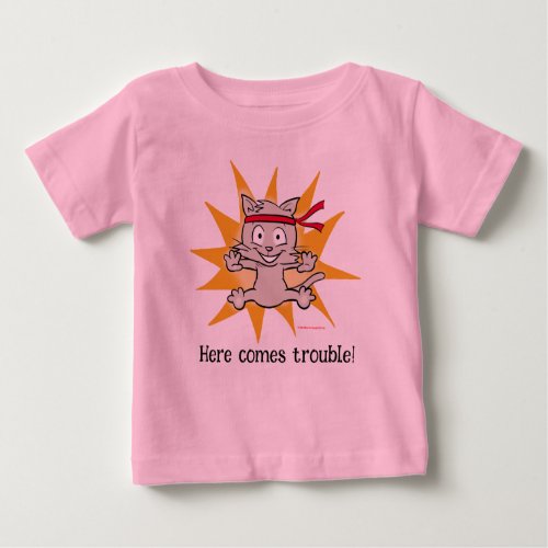 Here comes trouble _ fun cute kitten top