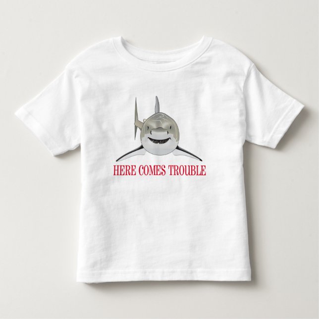 Here Comes Trouble Toddler T-shirt (Front)