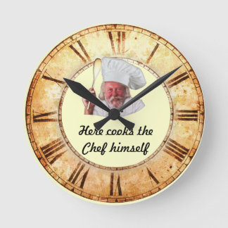 Here cooks the Chef himself Kitchen Clock