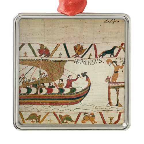 Here Earl Harold  returns to England Metal Ornament
