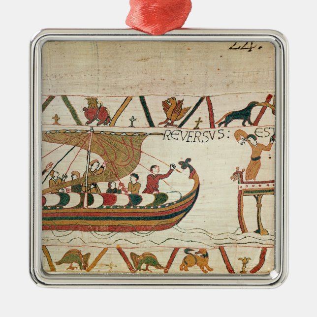 Here Earl Harold  returns to England Metal Ornament (Front)