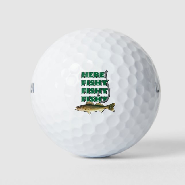 Here-Fishy-Fishy-2 Golf Balls (Front)