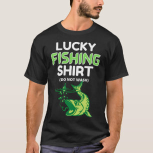 Here Fishy Fishy Fishy Blue Thin Line Fisherman Gi T-Shirt