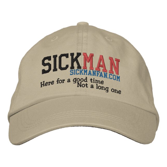 HERE FOR A GOOD TIME EMBROIDERED BASEBALL CAP (Front)