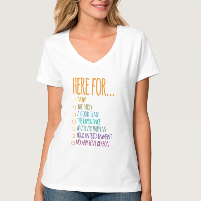 Here for now T-Shirt (Front)