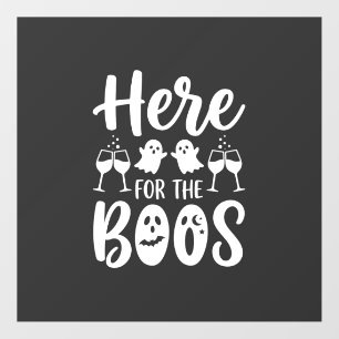 Here For The Boos Halloween Ghost Design_1 Floor Decals