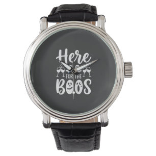 Here For The Boos Halloween Ghost Design_1 Watch