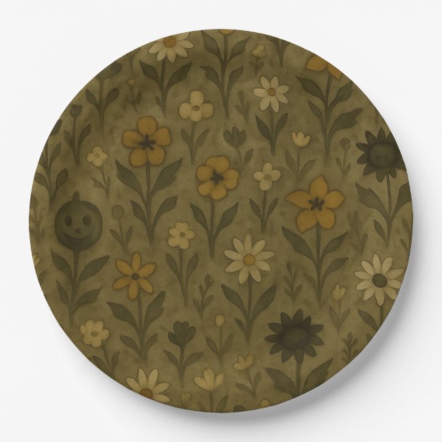 Here for the "Boos" Happy Halloween Paper Plates (Front)