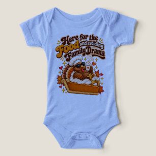 Here for the Food Funny Thanksgiving Infant T-shirt