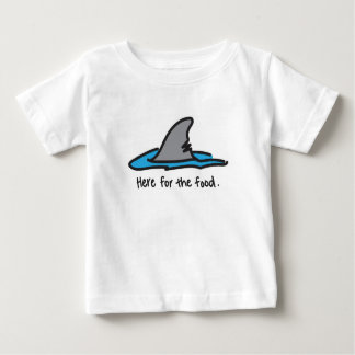 "Here For The Food" Shark Tee