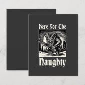 Here for the Naughty Krampus Spooky Xmas Devil (Front/Back)
