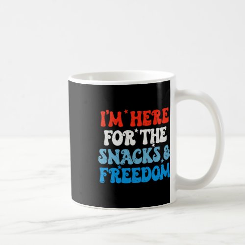 Here For The Snacks And Freedom 4th Of July Boys G Coffee Mug
