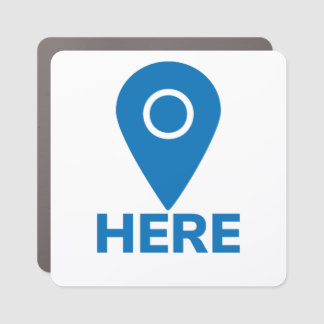 Here Geotag Car Magnet